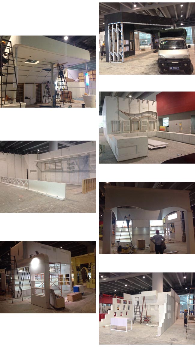 名酒展施工現(xiàn)場